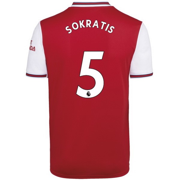 Camiseta Arsenal NO.5 Sokratis Replica Primera Ropa 2019/20 Rojo